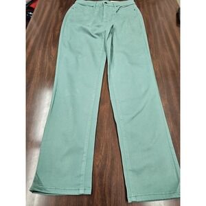 Croft & Barrow Womens Capri Pants Size 6 Green Teal Mid Rise Straight NWT